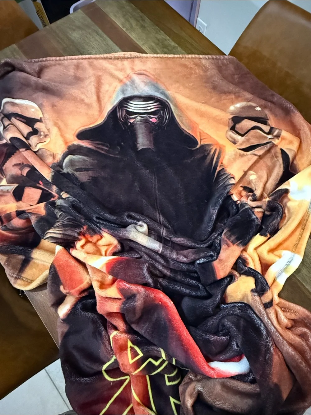Star Wars Kylo Ren Silk Touch Throw Blanket 60x80 First Order EUC
